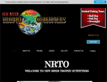 Tablet Screenshot of newrivertrophyoutfitters.com